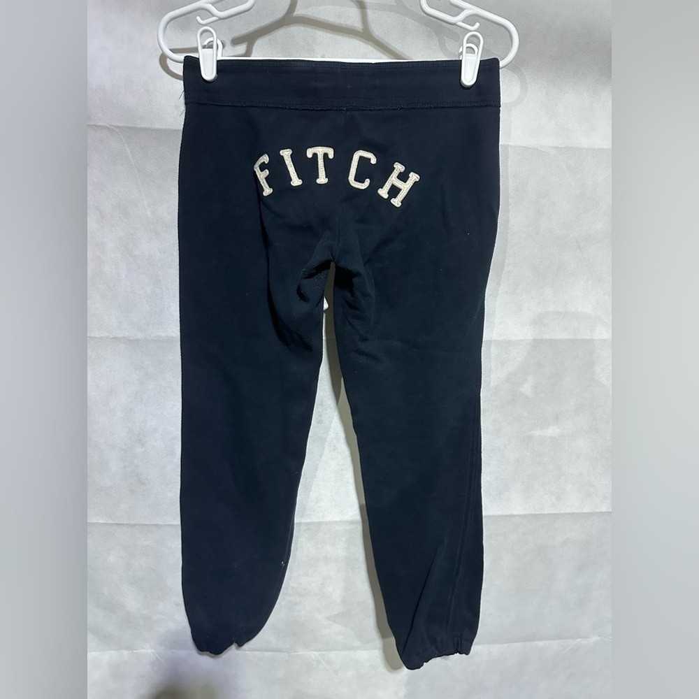 VTG Abercrombie & Fitch Y2K Women’s XS Sweatpants Joggers embroidered Spell Out